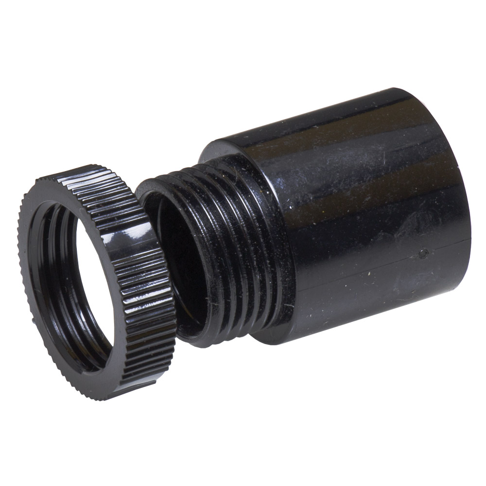 Image of Marshall Tufflex MA8BK 25mm Male Adaptor Black Plastic Conduit PVC
