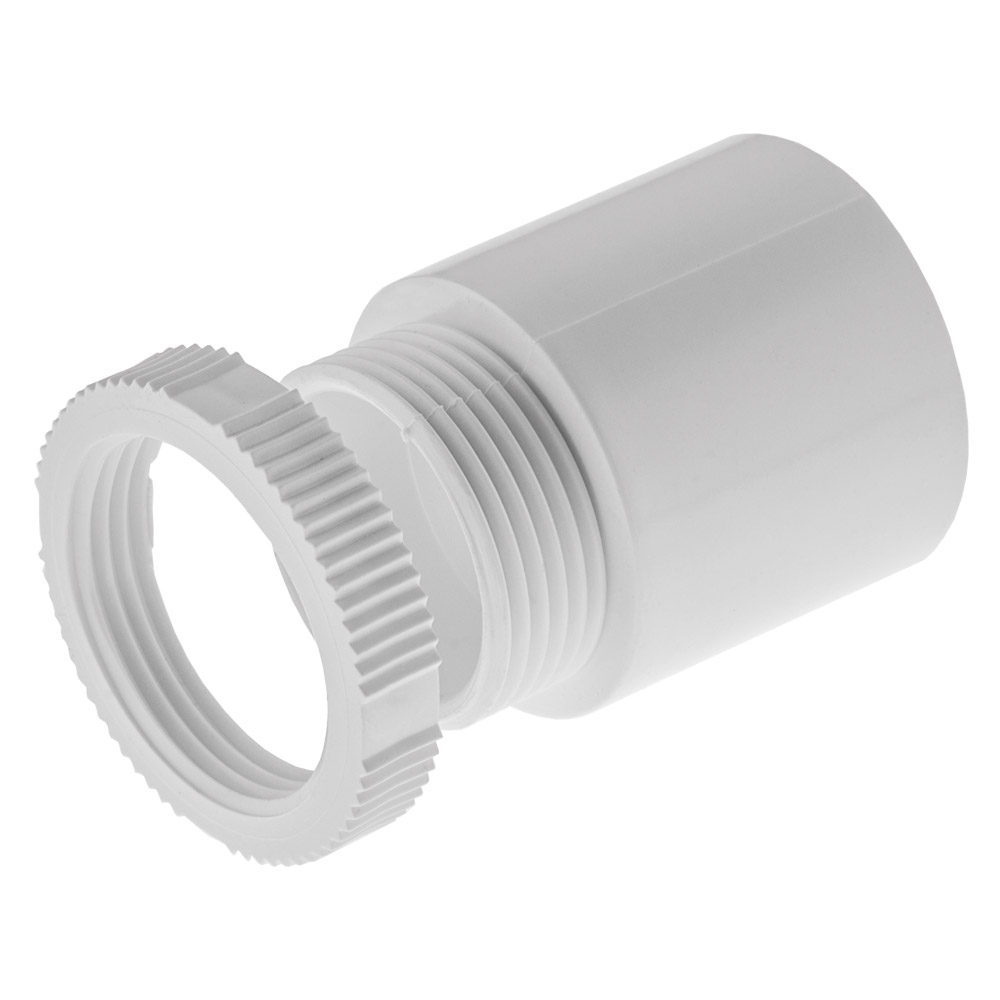 Image of Marshall Tufflex MA8WH 25mm Male Adaptor White Plastic Conduit PVC
