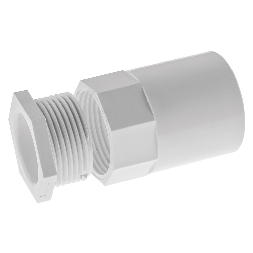Image of Marshall Tufflex MAB2WH 20mm Female Adaptor White Plastic Conduit PVC