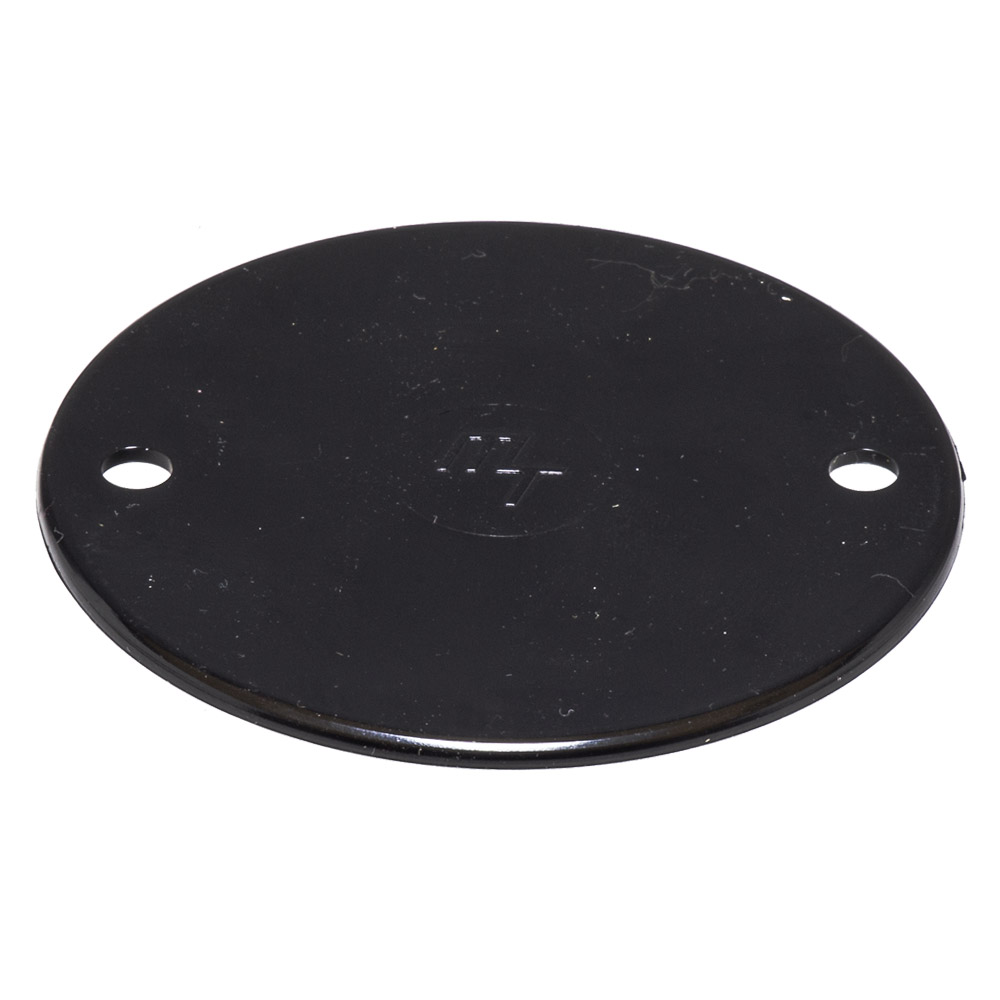 Image of Marshall Tufflex MCL1BK Circular Box Lid Black Plastic Conduit PVC