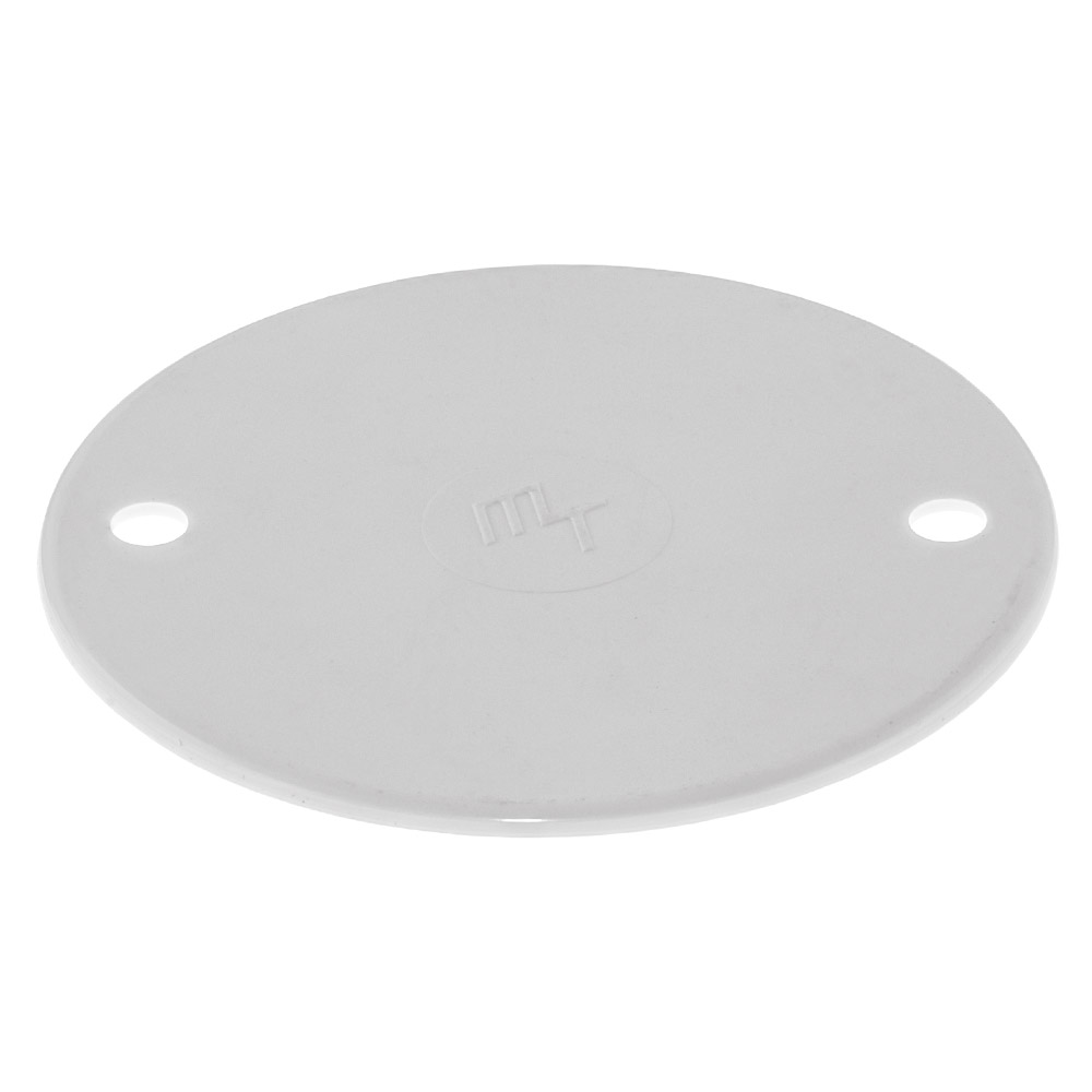 Image of Marshall Tufflex MCL1WH Circular Box Lid White Plastic Conduit PVC
