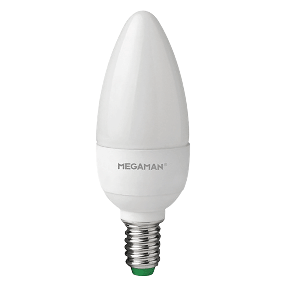 Image of Megaman 3.5W LED Frosted Opal Candle Bulb SES Warm White 2800K