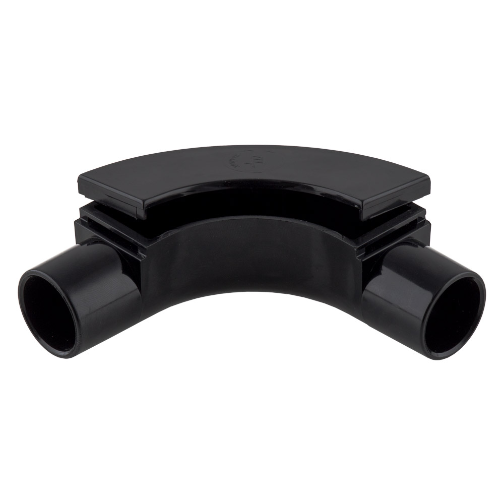 Image of Marshall Tufflex MIB2BK 20mm Inspection Bend Black Plastic Conduit PVC