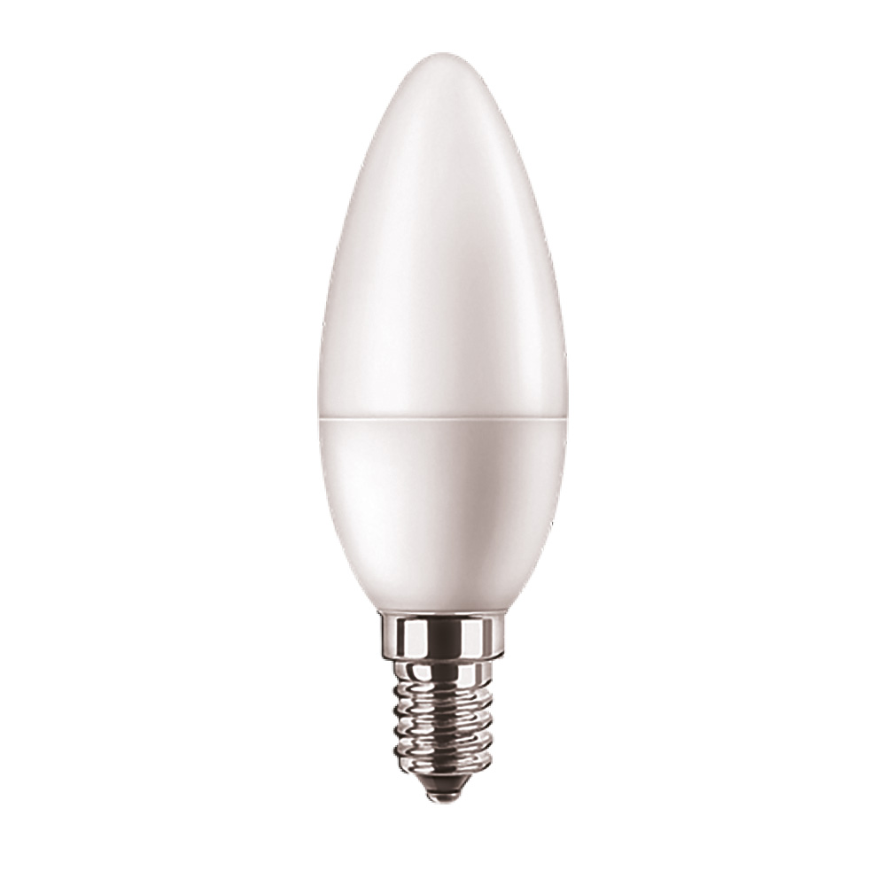 Image of Philips CorePro 7W LED Frosted Candle Bulb SES Warm White 2700K