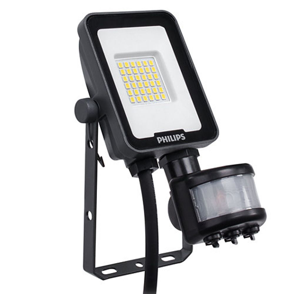 Image of Philips LED Floodlight PIR 10W Cool White 4000K IP65 Outdoor