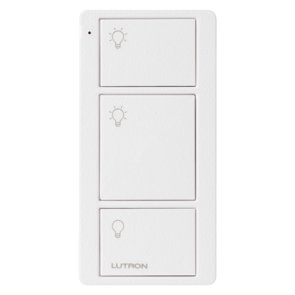 Image of Lutron PIco 3 Button Keypad On / Off / Favourite White