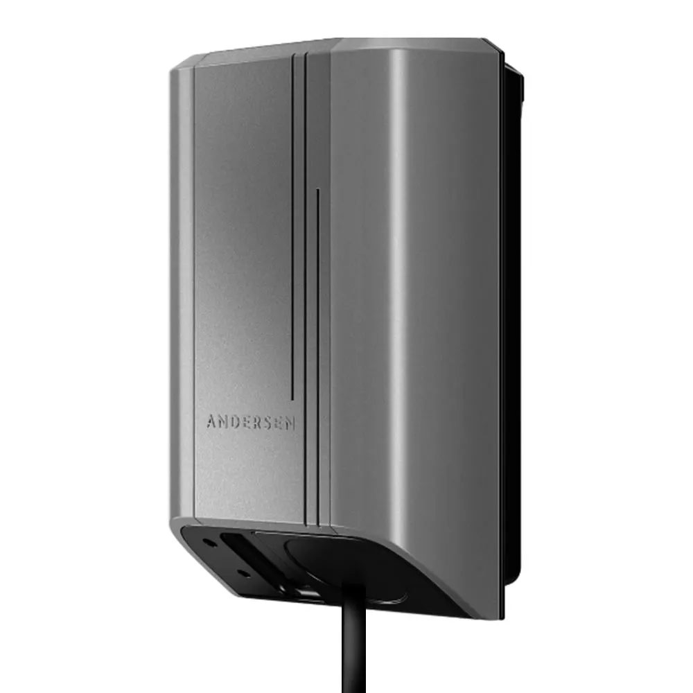 Andersen Quartz EV Charger 22kW Tethered 6.5M Windsor Grey
