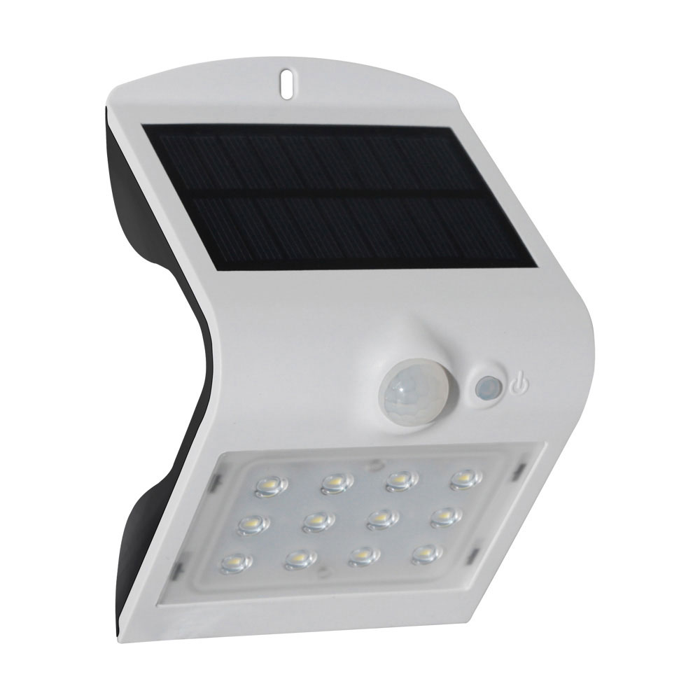 Image of Robus SOL RSO240P01 1.5W Solar LED Wall Light with PIR 4000K White IP65