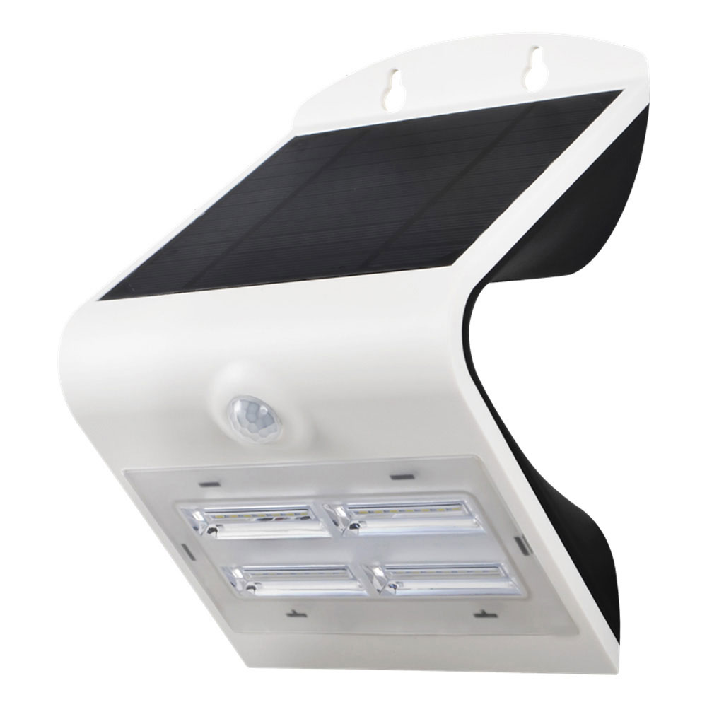 Image of Robus SOL RSO340P01 3.2W Solar LED Wall Light with PIR 4000K White IP65