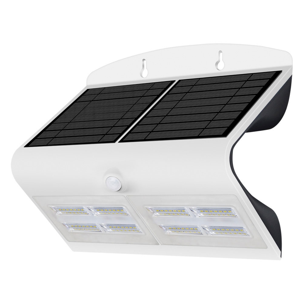 Image of Robus SOL RSO740P01 6.8W Solar LED Wall Light with PIR 4000K White IP65