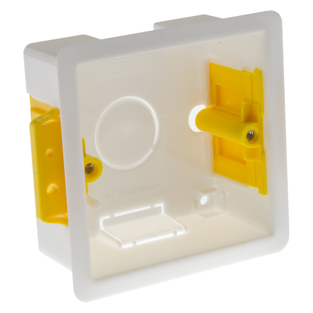 Image of Appleby SB619 Dry Lining Box 1 Gang 35mm Deep Single Plate White