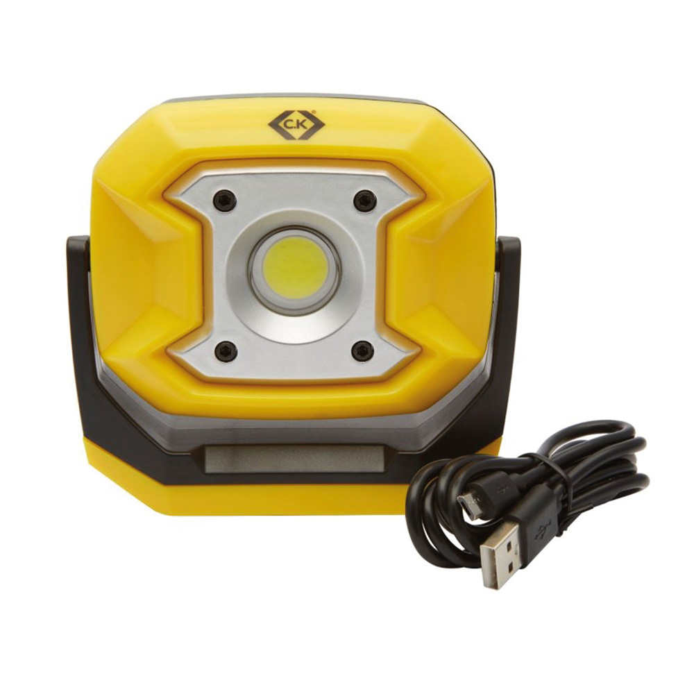 Image of Forum Zinc 10W Rechargeable LED Portable Floodlight Yellow