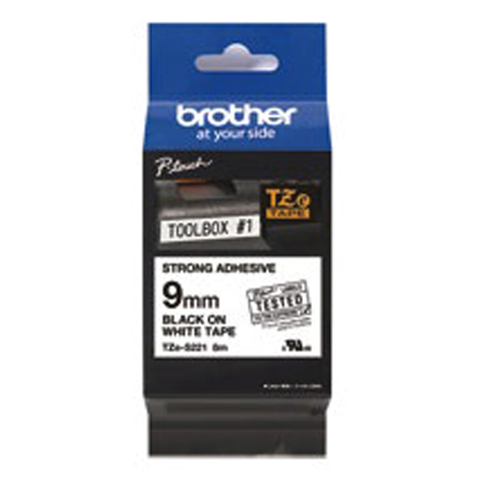 Brother Labelling Tape Cassettes 9mm Strong Adhesive