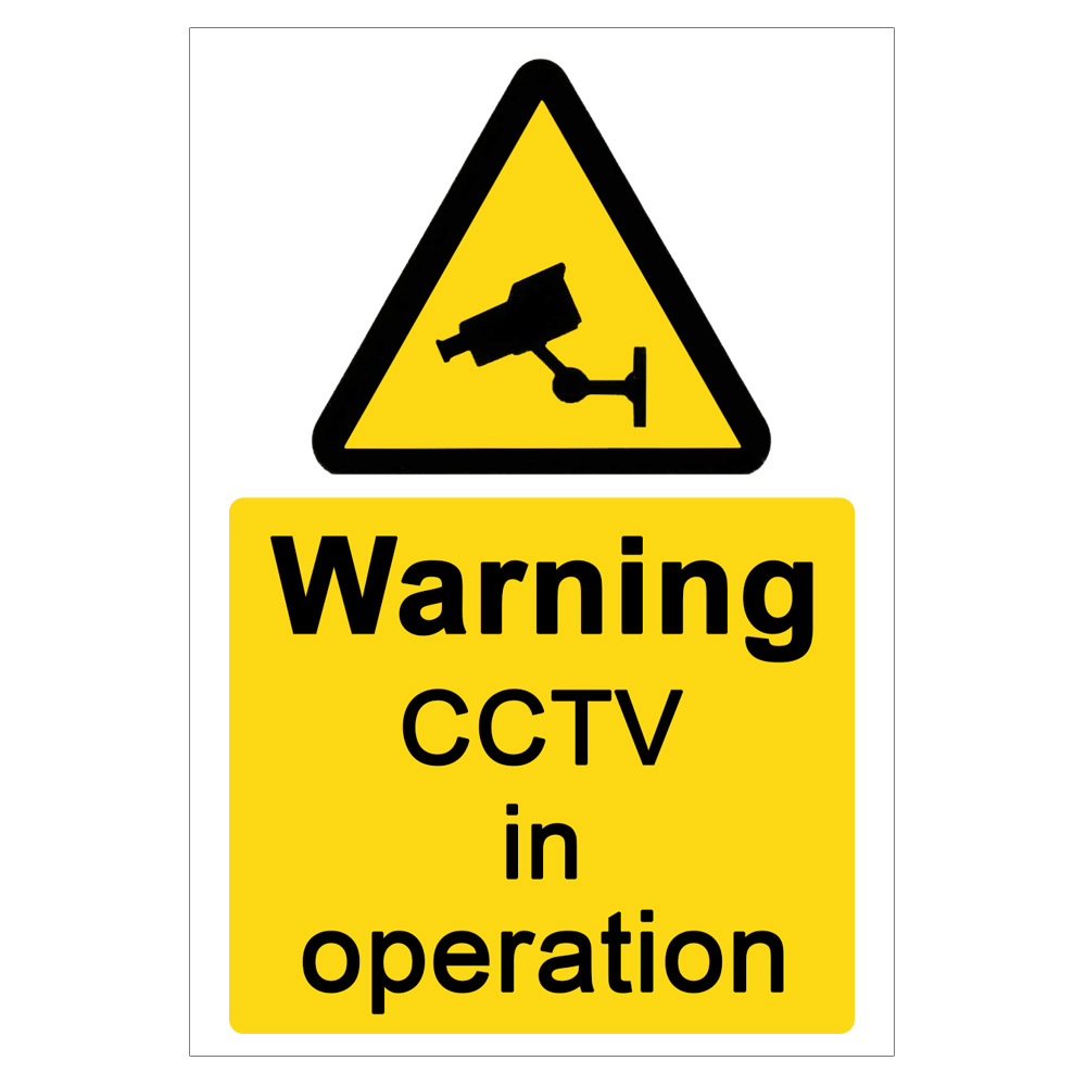 Image of Warning CCTV in Operation Sign Rigid PVC 150 x 225mm each 