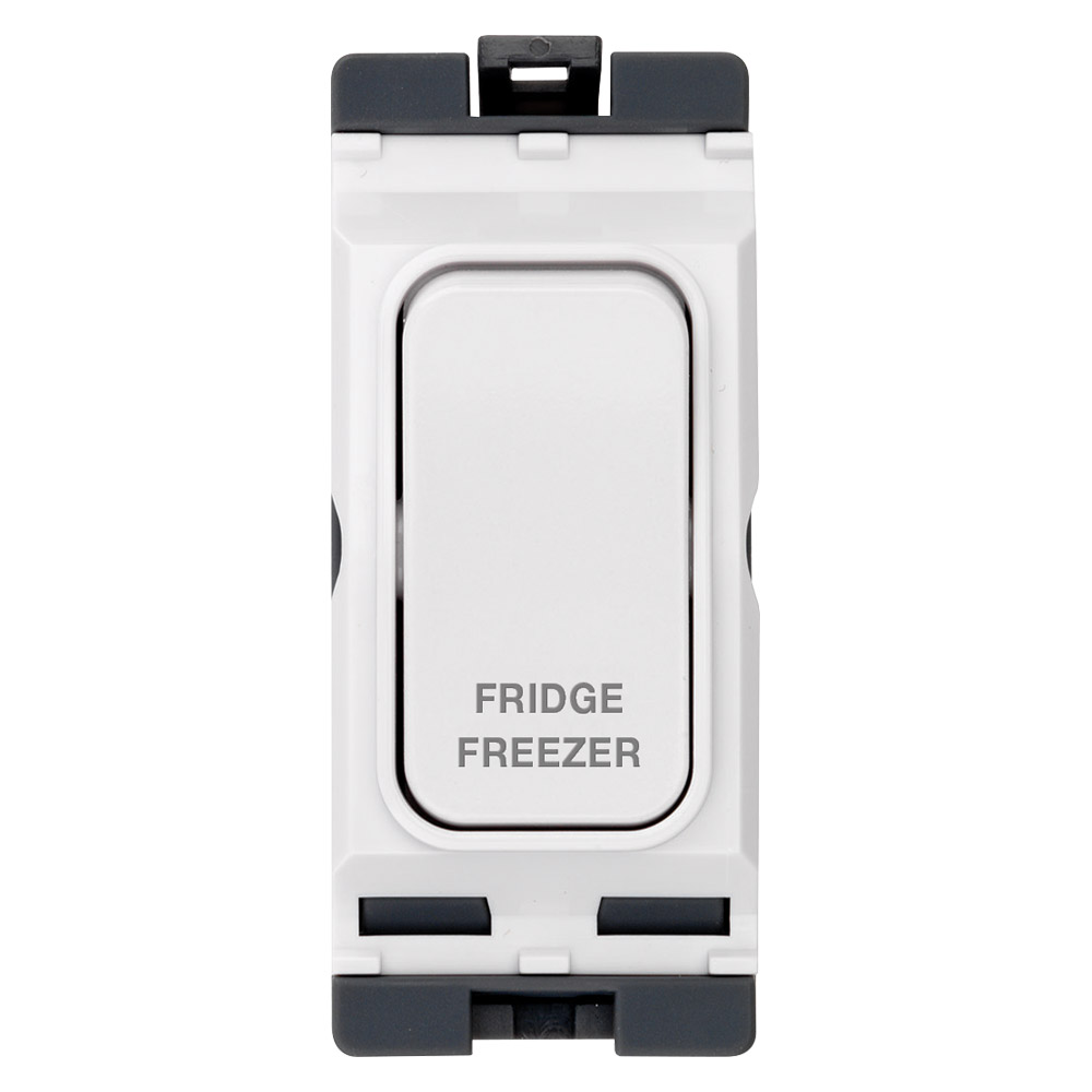 Image of Hager Sollysta WMGSDP2/FF Grid Switch 20A 1W DP Engraved Fridge Freezer