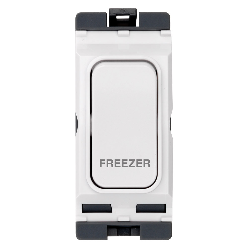 Image of Hager Sollysta WMGSDP2/FZ Grid Switch 20A 1W DP Engraved Freezer