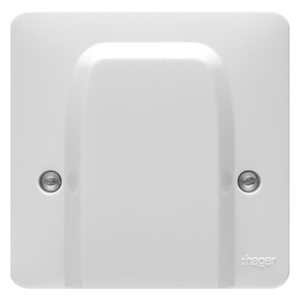 Image of Hager Sollysta WMP50FO Cooker Cable Flex Outlet Plate White
