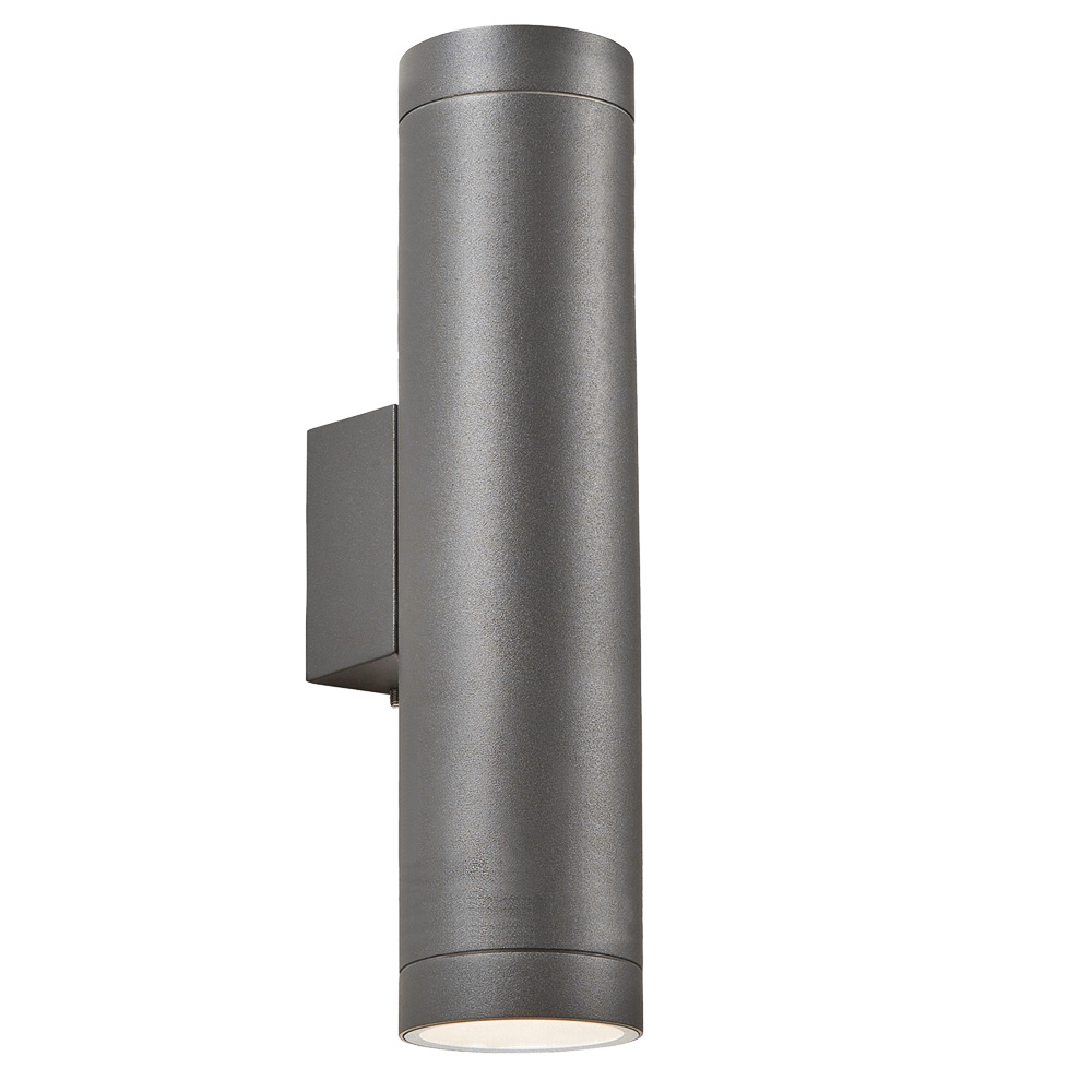 Image of Zink Morro Outdoor Up and Down Wall Light Anthracite 2x 7W 