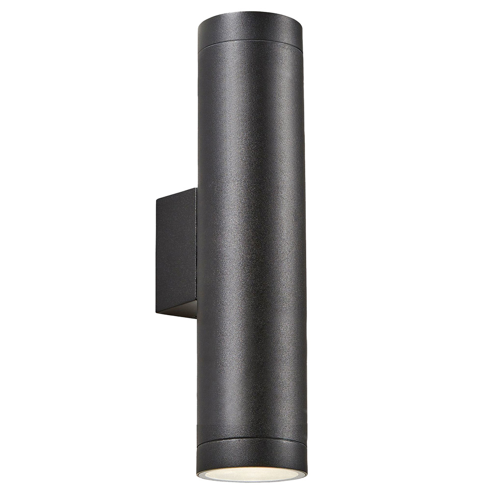 Image of Zink Morro Outdoor Up and Down Wall Light Black 2x 7W IP45