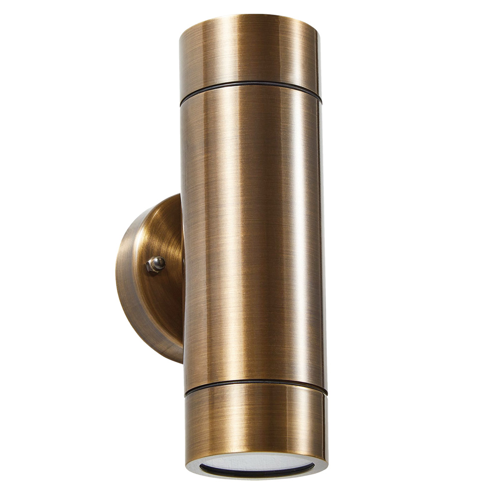 Image of Zink Brac Outdoor Up and Down Wall Light Bronze 2x 7W 